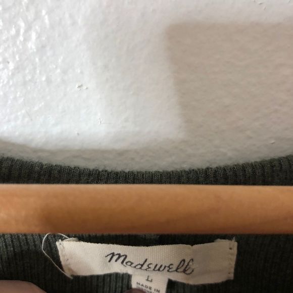 Madewell Ribbed Swingy Tee Dress Size Large - Picture 6 of 6